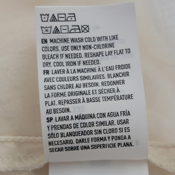 New American Eagle Women's Sz XXL Beige Linen Puffy Sleeve Milkmaid Mini Dress - Picture 12 of 12